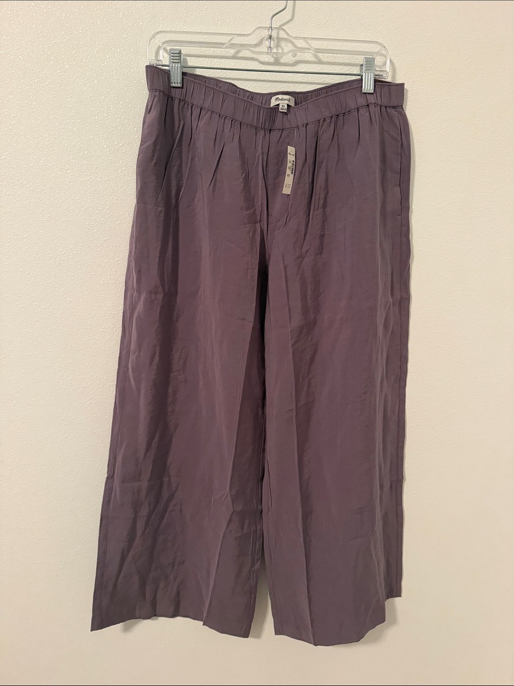 Madewell Wide-Leg Chinos in Dusty Plum